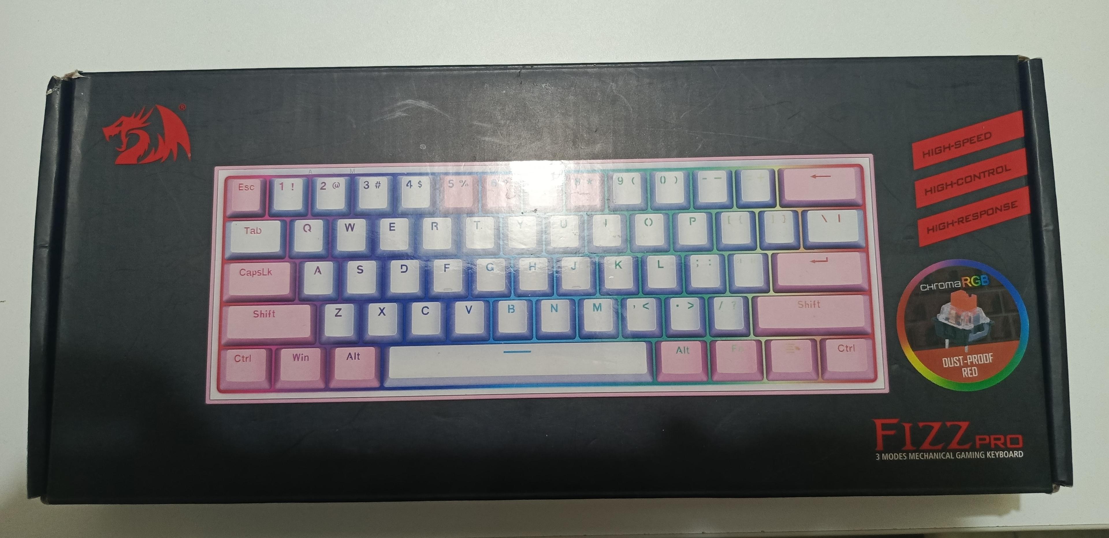 Teclado mecánico fizz pro redragon + mando PS4 original + tableta gráfica digital wacom