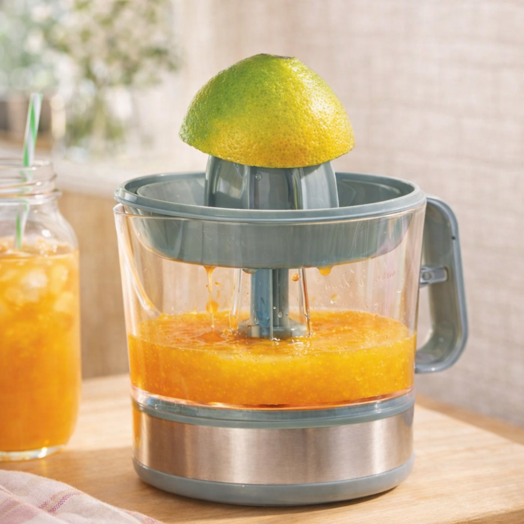 Exprímidor Eléctrico para Jugos y Preparaciones Saludables