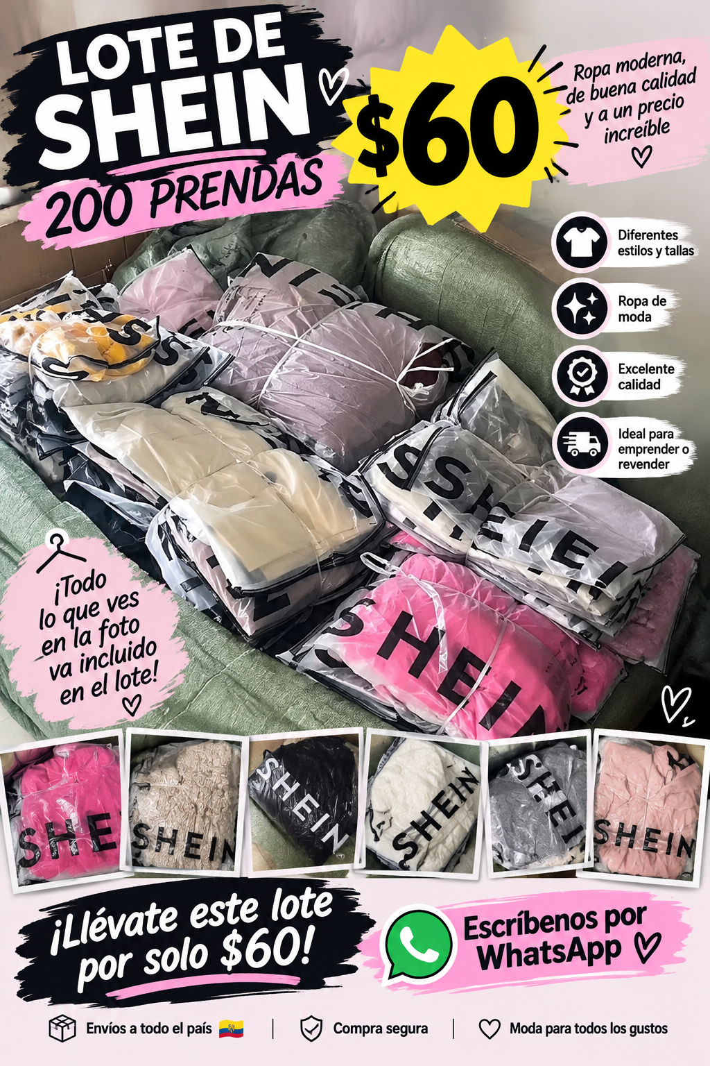 Lote De Ropa Shein Nueva